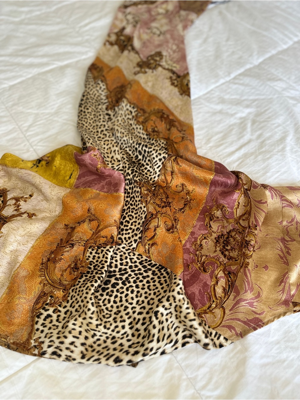 Roberto Cavalli 2005 patchwork maxi silk dress - Picture 5 of 11
